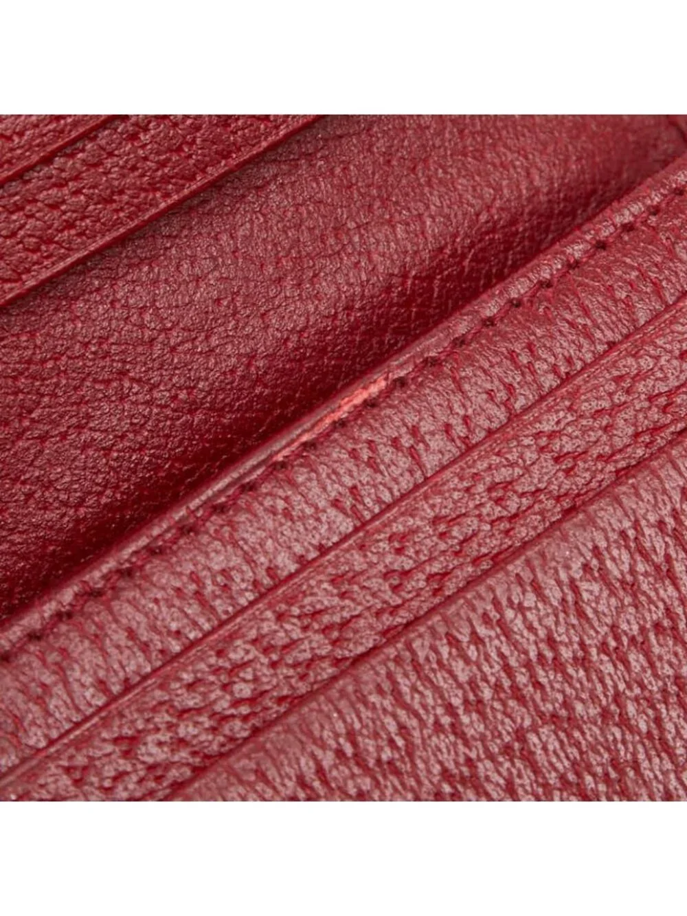 Gucci Mini GG Supreme Doraemon Bifold Wallet Beige Wine Red Leather - Picture 8 of 10